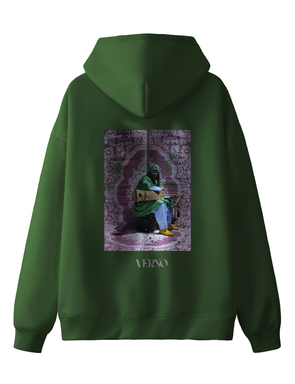 Emerald Wave Oversized Hoodie