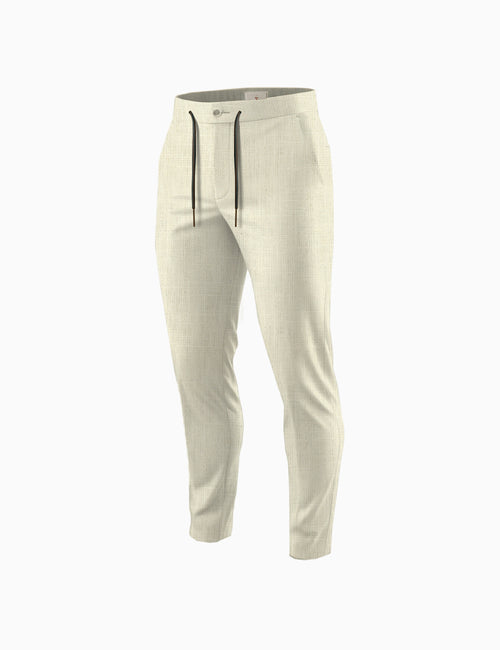 Beige Linen Pants