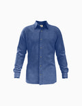 Dark Blue Linen Shirt