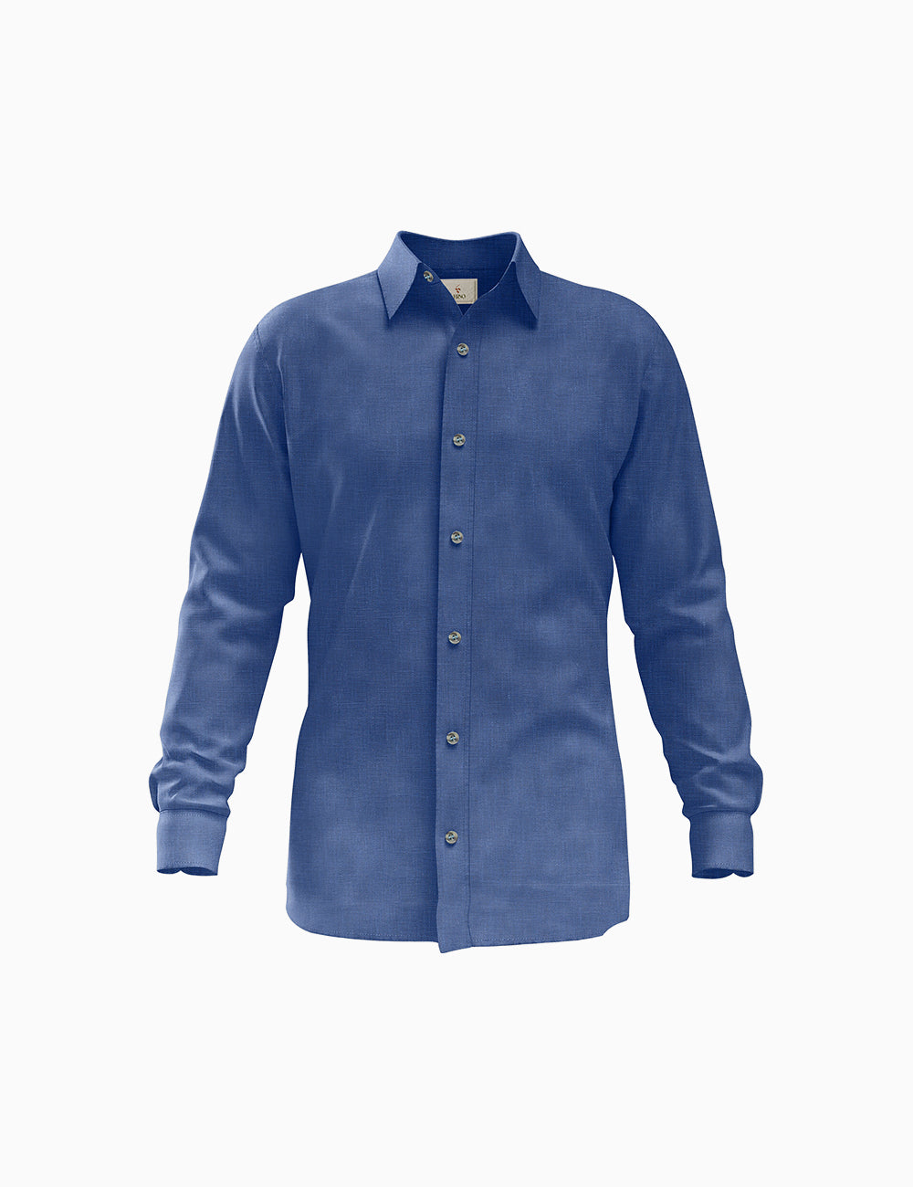 Dark Blue Linen Shirt