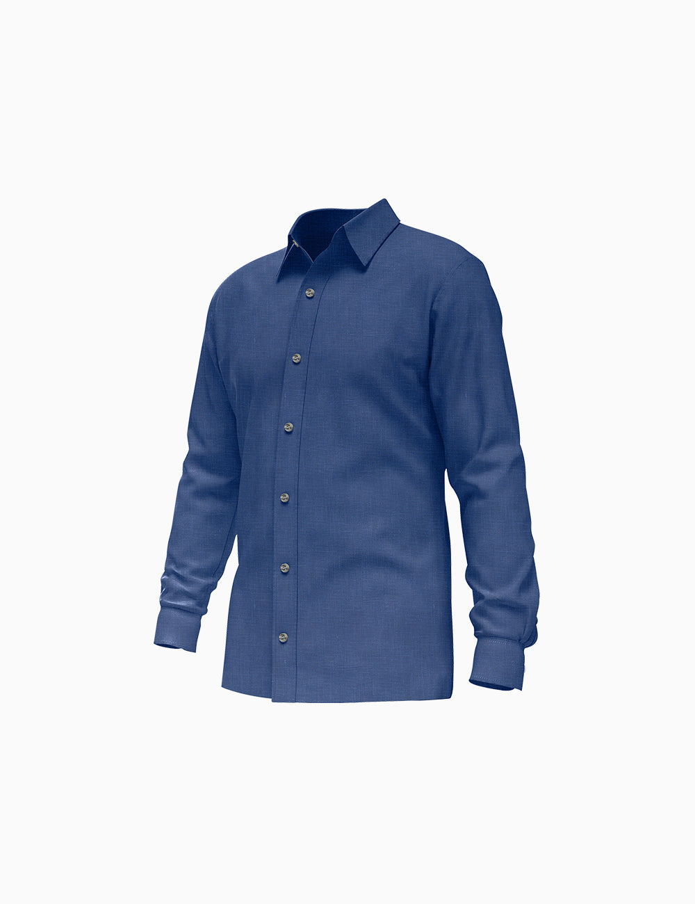 Dark Blue Linen Shirt