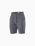 Dark Blue Linen Shorts