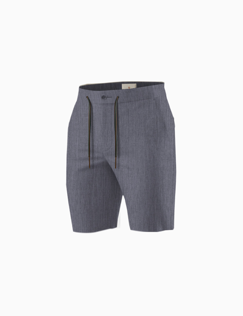 Dark Blue Linen Shorts